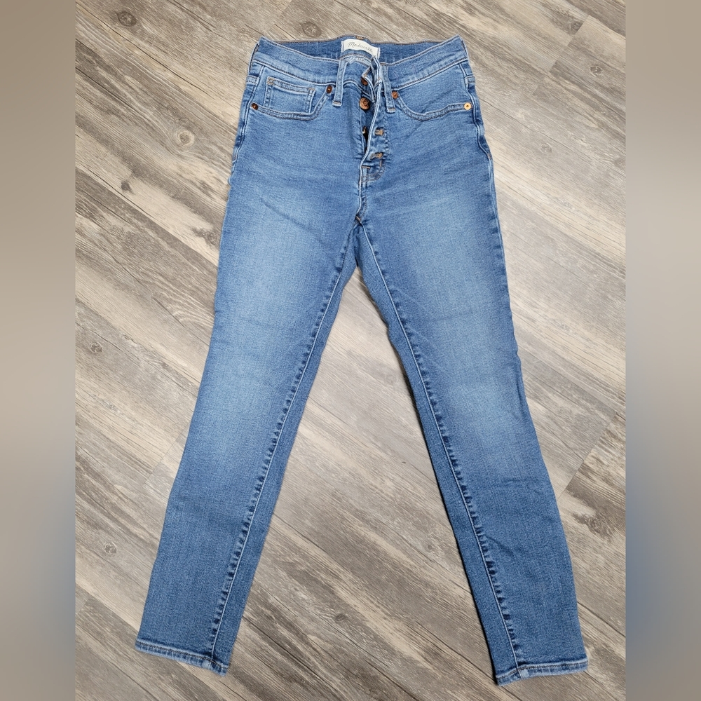 Madewell Button Fly Blue Jeans